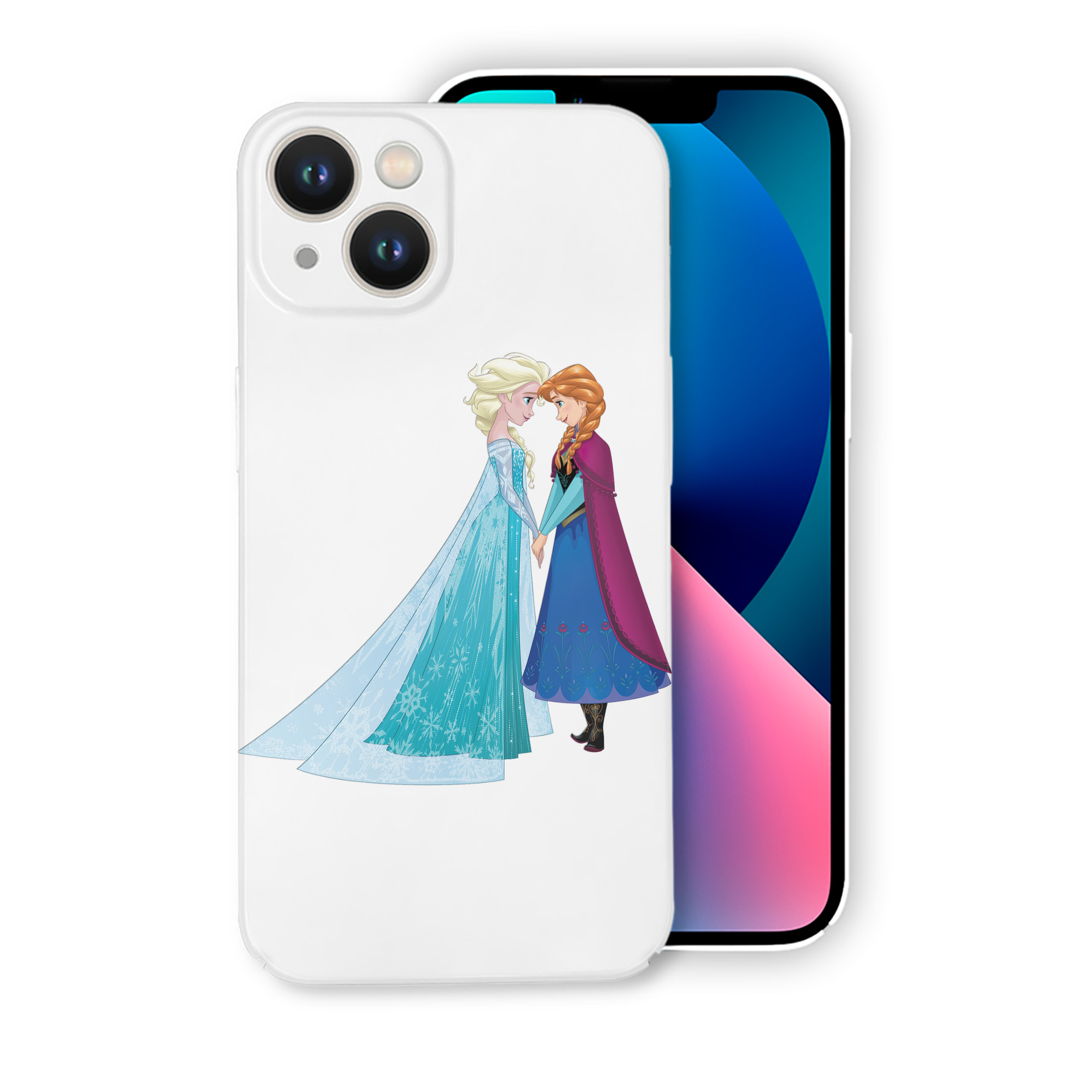 （画像用） アナと雪の女王 アンナ エルサ Frozen Anna Elsa 【iPhone 14シリーズ対応】ハードケース